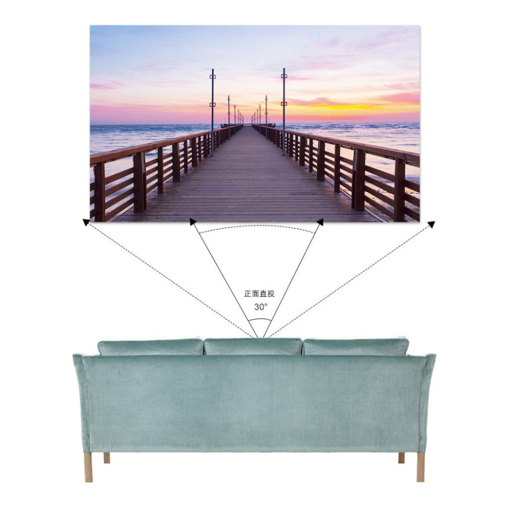 金属抗光投影布幕 16:9 抗光布幕 投影布幕 金屬布幕 金屬抗光 100寸/84吋/60吋/72吋 光華商場-細節圖6