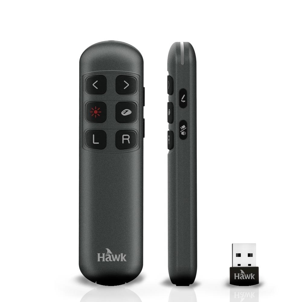 Hawk 浩客 R310 空中飛鼠無線簡報器 紅光 簡報器 無線 2.4GHz 300mAh 輕巧 攜帶 簡報筆 公司貨-細節圖2