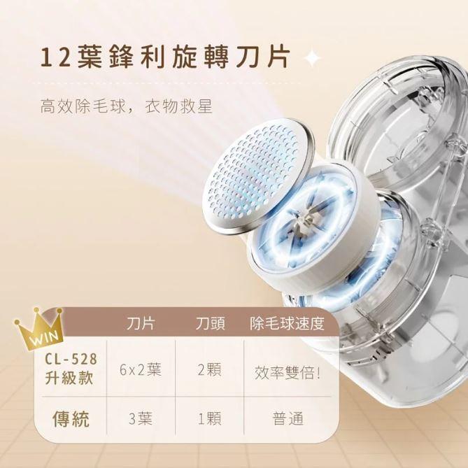 KINYO CL-528 雙刀頭充電式除毛球機 除毛球機 除毛機 毛球修剪機 刮毛球 毛球機 雙刀頭 光華商場 公司貨-細節圖6