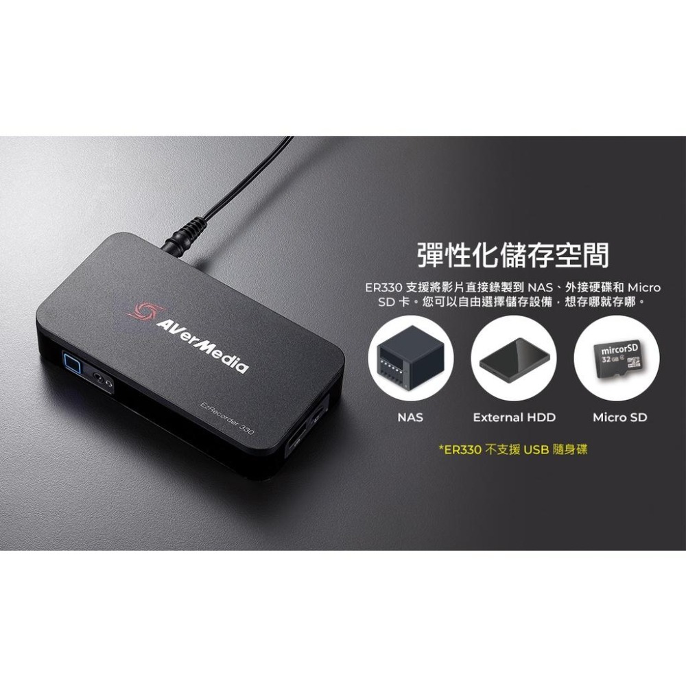 AVerMedia 圓剛 ER330 免電腦 HDMI 直播錄影盒 預錄回放 4K極致畫質 一鍵直播-細節圖7