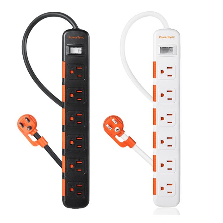 PowerSync 群加 1開6插滑蓋防塵防雷擊延長線 TS6DC/TS6DB 充電座 1.8m 延長座 光華商場-細節圖2