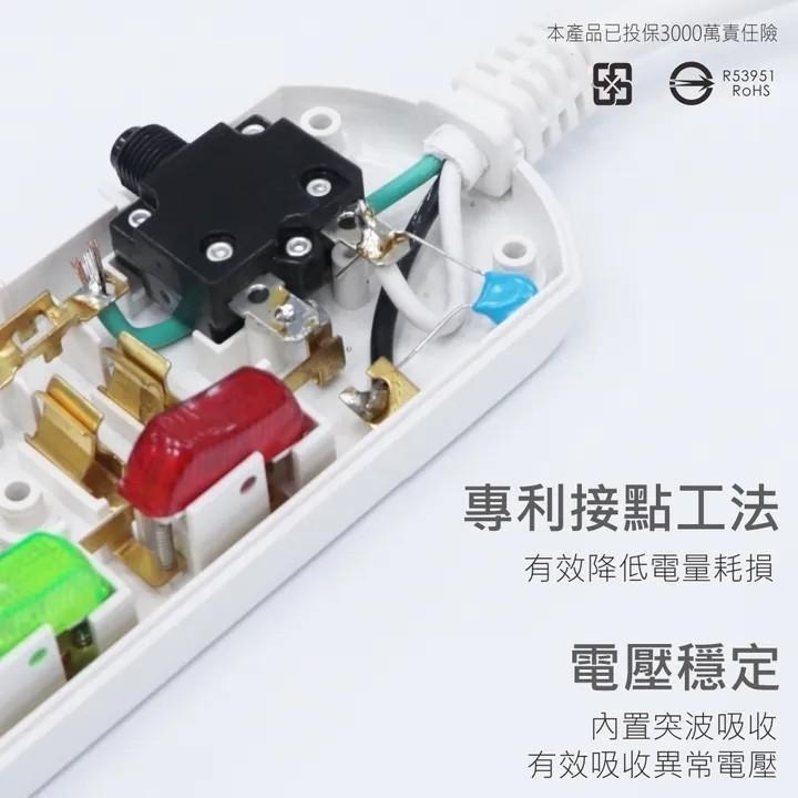 KINYO CG133 CG144 CG166 3開3插 4開4插 6開6插 延長線 6尺 9尺 12尺 15尺 光華-細節圖7