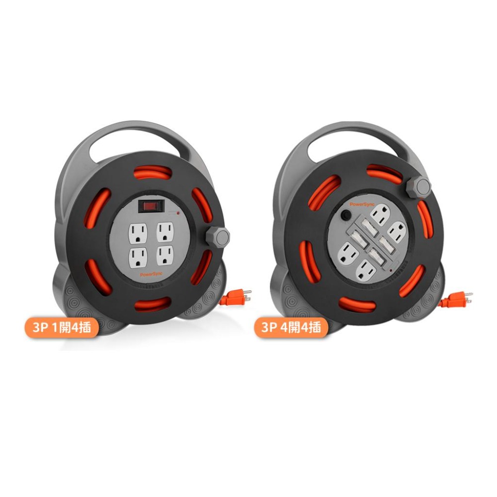 PowerSync 群加 3P 1開4插/4開4插工業用輪座延長線/動力線 TX4AF310 TX44F310 光華商場-細節圖2