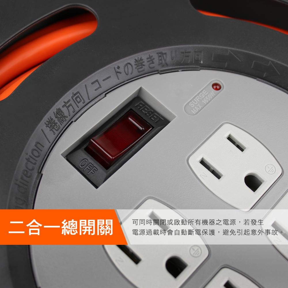 PowerSync 群加 3P 1開4插/4開4插工業用輪座延長線/動力線 TX4AF310 TX44F310 光華商場-細節圖4