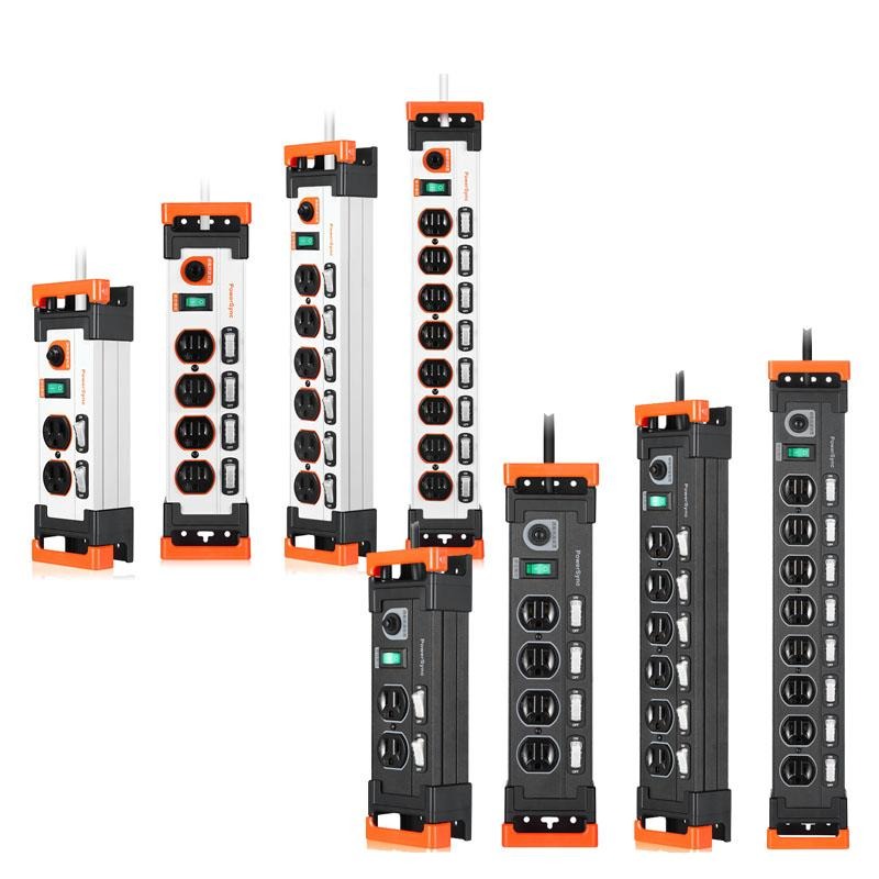 PowerSync 群加 鋁合金防雷擊抗搖擺延長線 3開2插/5開4插/7開6插 延長插座 光華商場-細節圖2