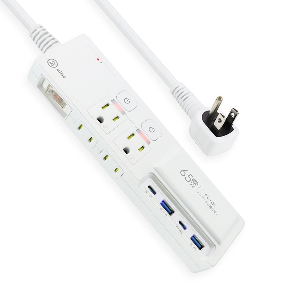 aibo CC-PLD-105 GaN氮化鎵 3開4插 PD65W快充USB 超閃充 USB/Type-C 光華商場-細節圖2