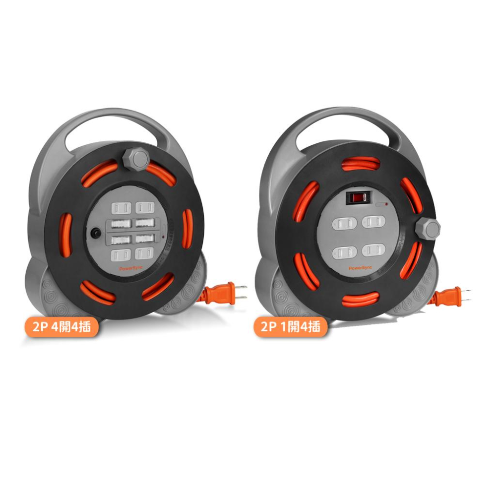 PowerSync 群加 2P 4開4插工業用輪座延長線/動力線 10M TX4AF100/TX44F100 光華商場-細節圖2