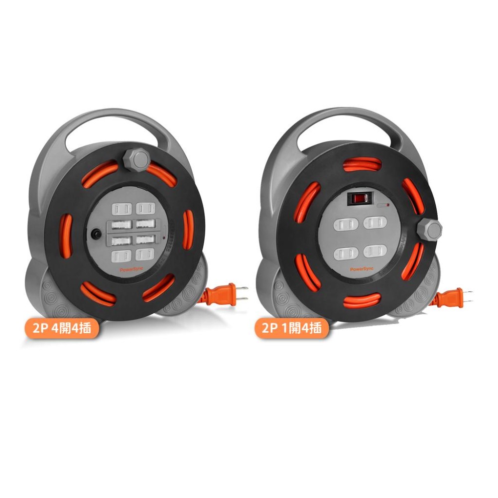 PowerSync 群加 2P 4開4插工業用輪座延長線/動力線 10M TX4AF100/TX44F100 光華商場-細節圖2