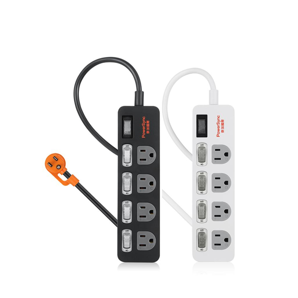 PowerSync 群加 台灣製 5開4插防雷擊抗搖擺延長線 1.8m 抗搖擺 防雷擊 延長線 光華商場-細節圖2