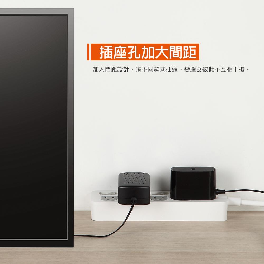 PowerSync 群加 台灣製 5開4插防雷擊抗搖擺延長線 1.8m 抗搖擺 防雷擊 延長線 光華商場-細節圖7