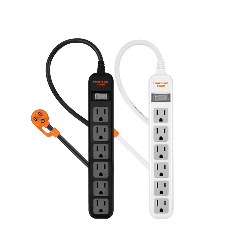 PowerSync 群加 TS6Z 1開6插防雷擊延長線0.9m／1.2m 台灣製造 延長線 光華-細節圖2