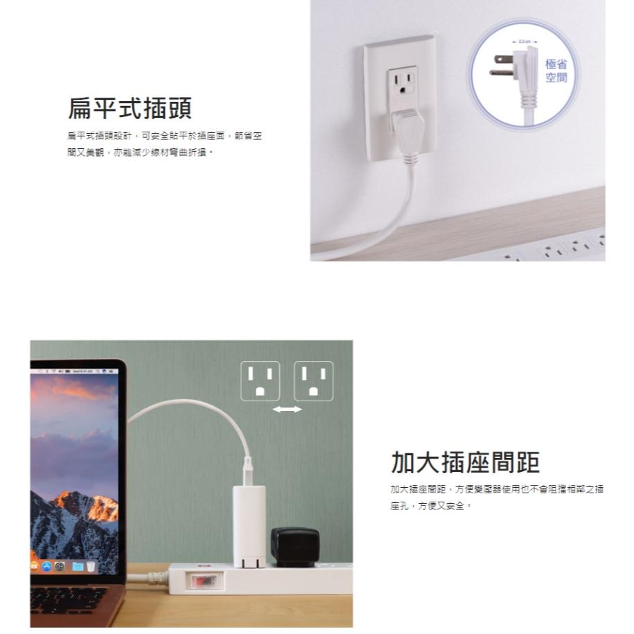 PX 大通 PEC-316 1開6插電源延長線 1.8m／2.7m 台灣製造 延長線 電源延長線 一開六插 光華-細節圖7