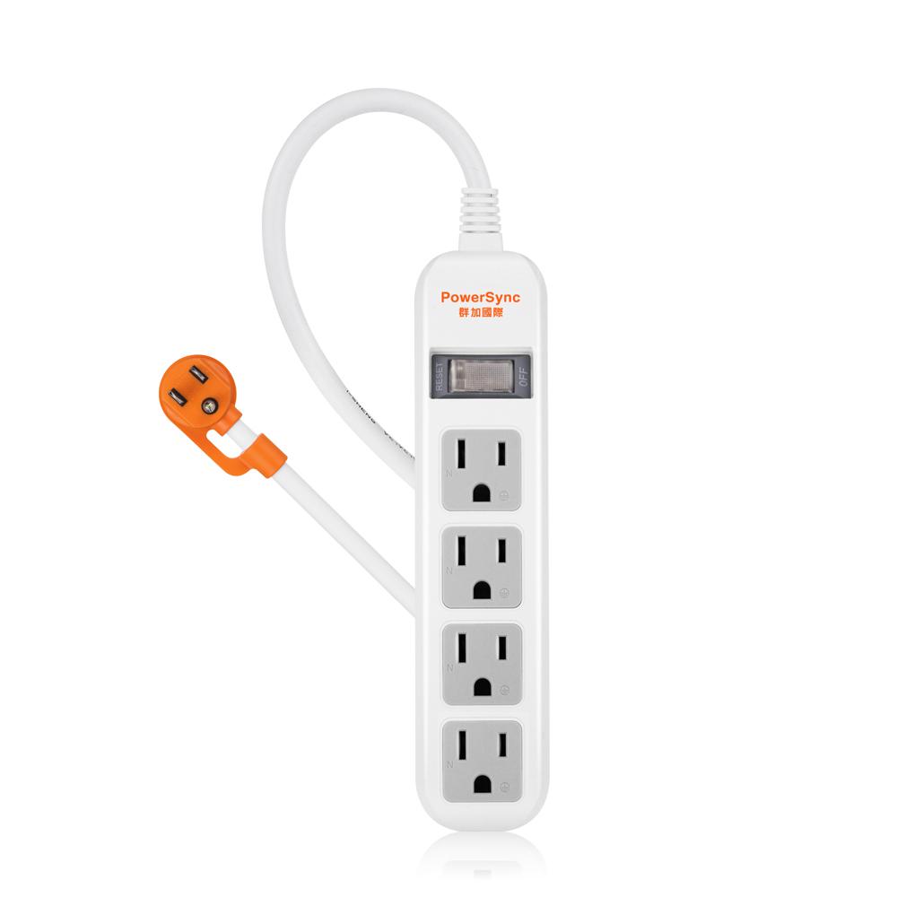 PowerSync 群加 TS4ZW009 1開4插防雷擊延長線 0.9m 台灣製造 延長線 光華-細節圖2