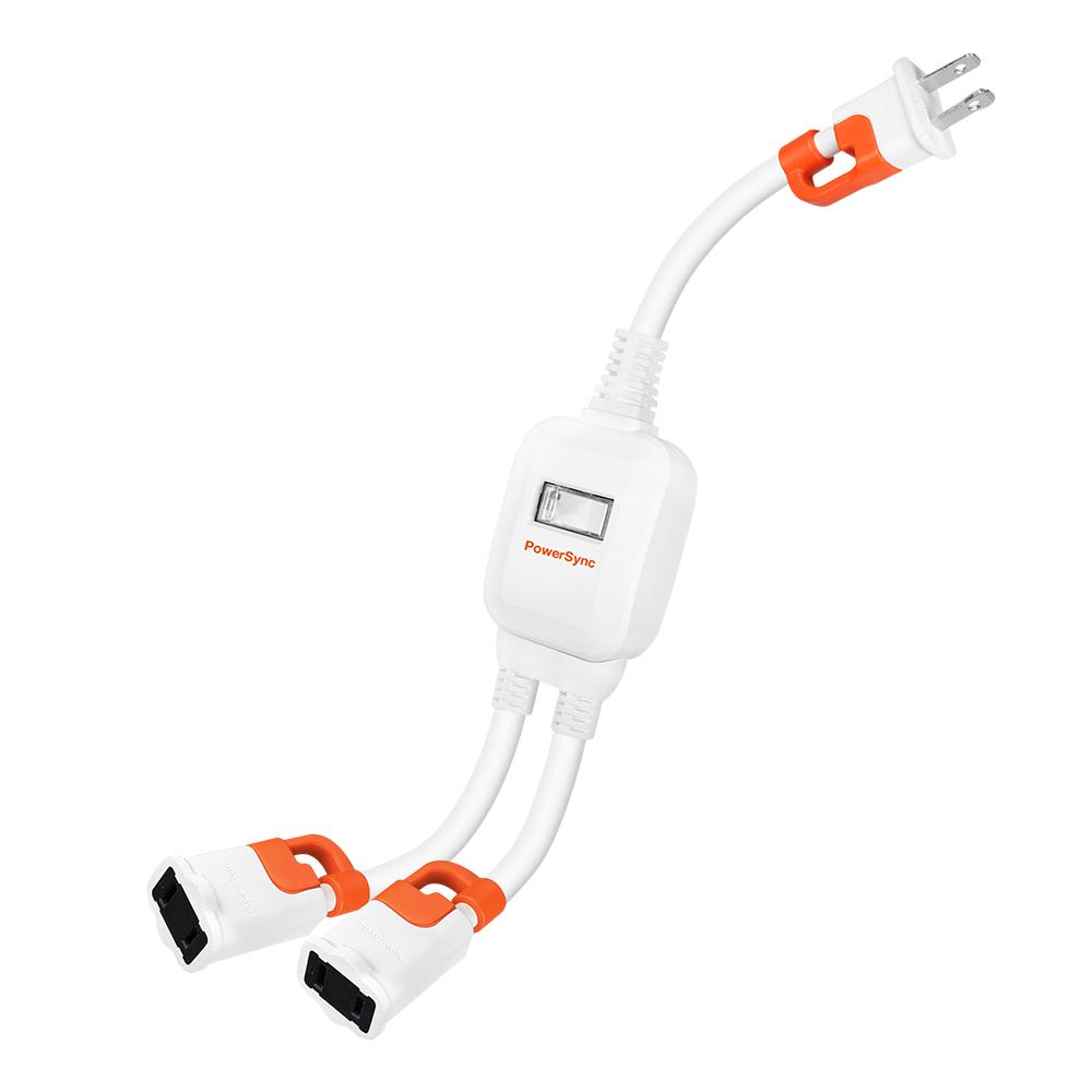 PowerSync 群加 TS2WB003 2P 一對二抗搖擺分接線 一分二 抗搖擺 延長線 分接線 光華-細節圖2