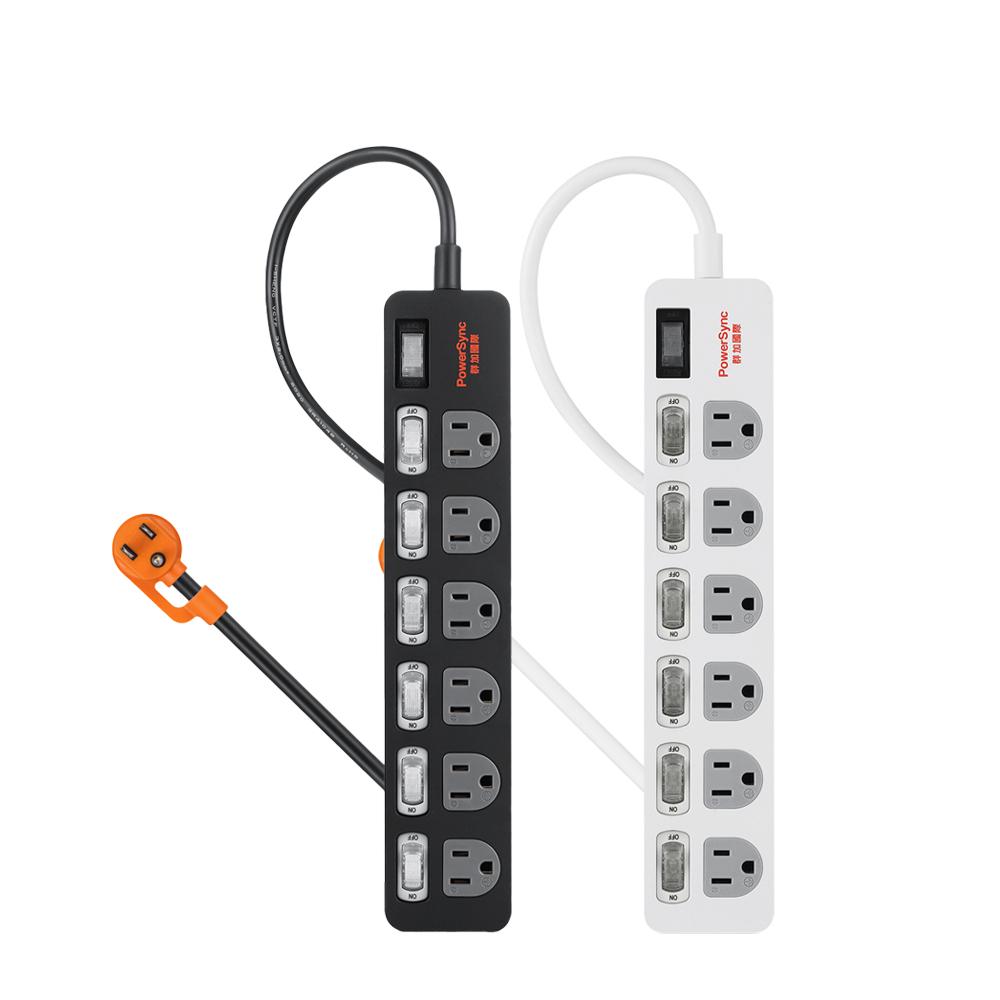PowerSync 群加 TPS376TN 7開6插防雷擊抗搖擺延長線 1.8m 台灣製造 延長線 光華-細節圖2