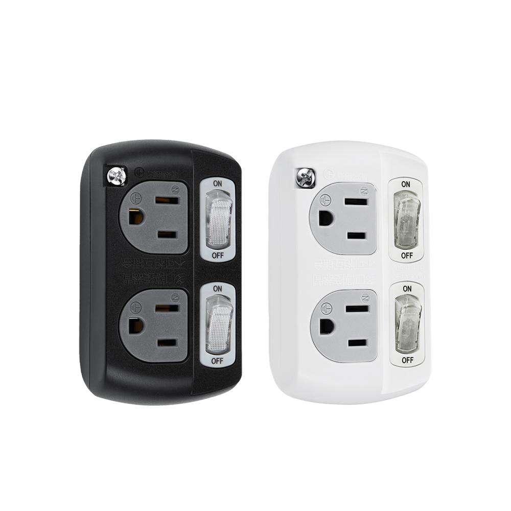 PowerSync 群加 TC2300／TC2390 2開2插3P轉2P壁插 台灣製造 壁插 擴充插座 3轉2 光華-細節圖2