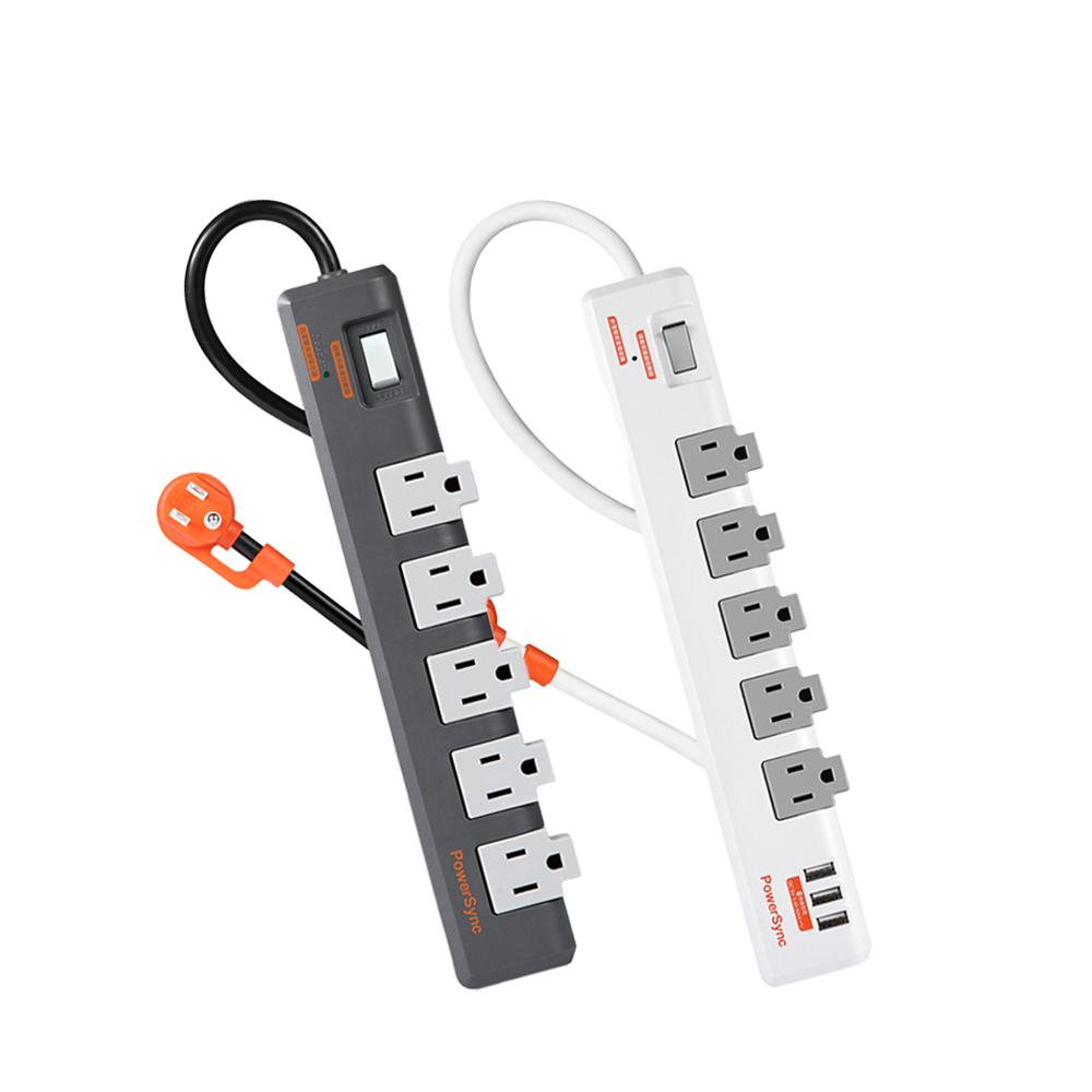 PowerSync 群加 TR5W9018／TR5W8018 1開5插防雷擊抗搖擺旋轉延長線 防雷擊 延長線 光華-細節圖2