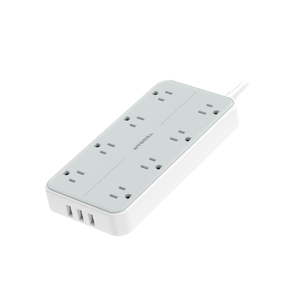 TESSAN TS-108 1開8插3P 3孔USB延長線 1.8米 USB 延長線 光華-細節圖2