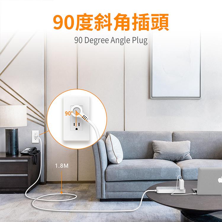 TESSAN TS-108 1開8插3P 3孔USB延長線 1.8米 USB 延長線 光華-細節圖6