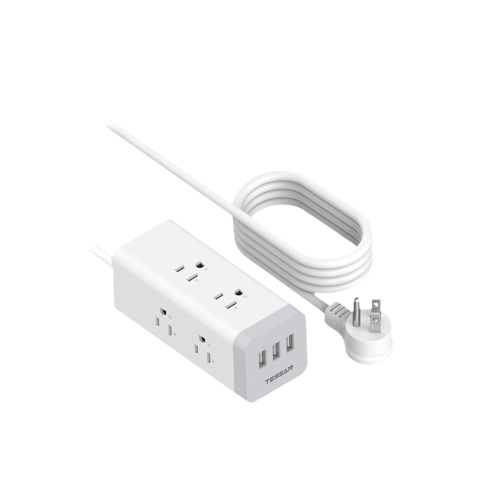 TESSAN TS-CUBE08 1開6插3P 3孔 USB 方塊延長線 1.8米 USB 延長線 光華-細節圖2