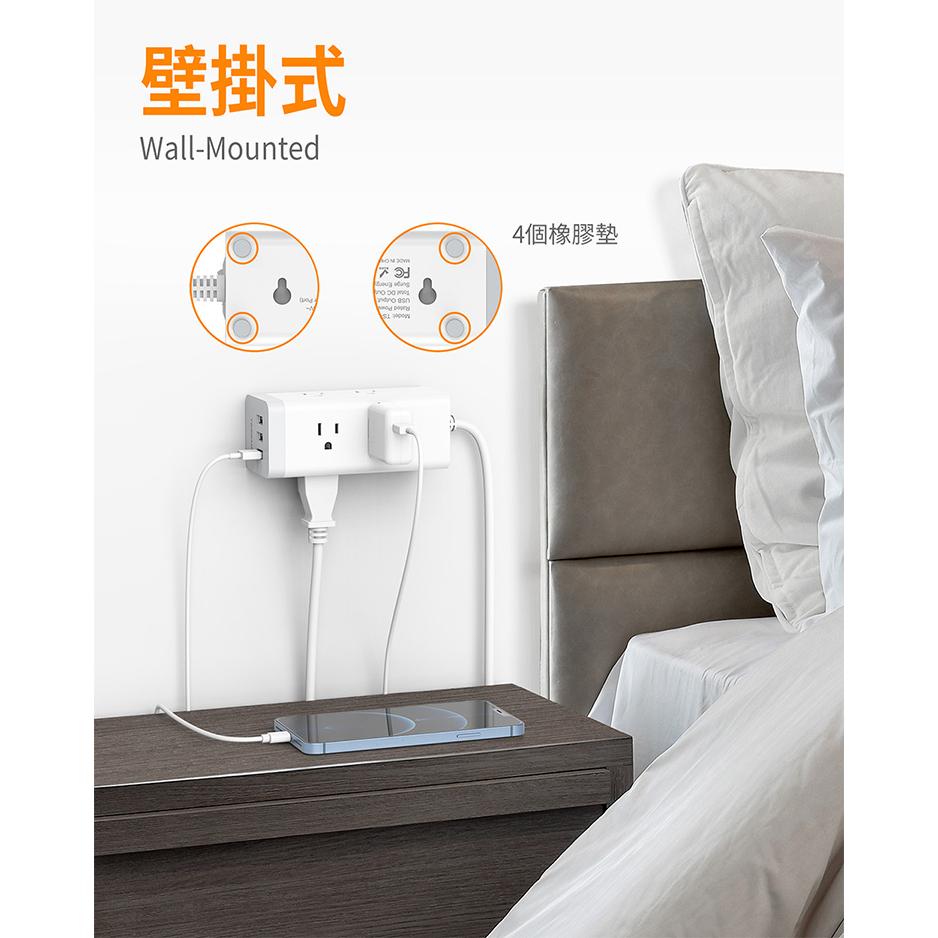 TESSAN TS-CUBE08 1開6插3P 3孔 USB 方塊延長線 1.8米 USB 延長線 光華-細節圖5