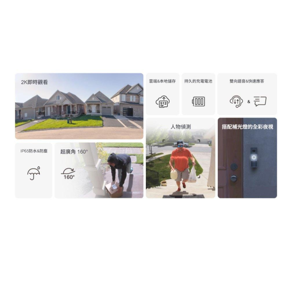 tp-link Tapo D210 智慧視訊門鈴 充電式 雙向語音 2K畫質 全彩夜視 智慧門鈴 防水防塵 光華-細節圖4
