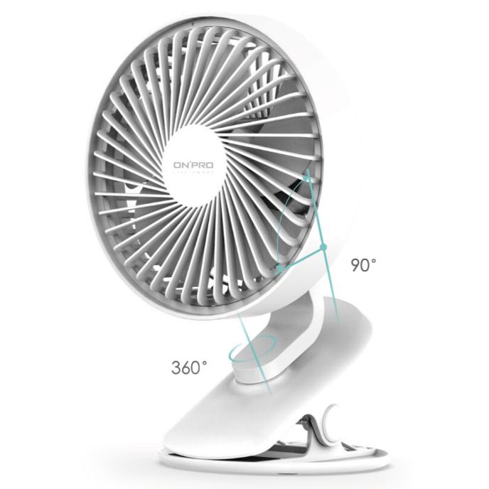ONPRO UF-IFAN Plus USB-C升級版 無線小夜燈涼風扇 夾扇 360度 桌扇 隨身扇 辦公室 光華商場-細節圖2