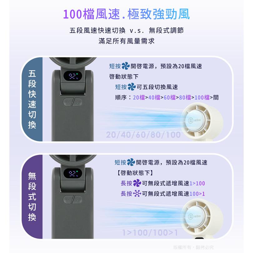 aibo 鈞嵐 HA-FAN1145 半導體冰敷折疊頸掛100檔調速手持風扇 手持風扇 頸掛式 USB風扇 光華-細節圖7