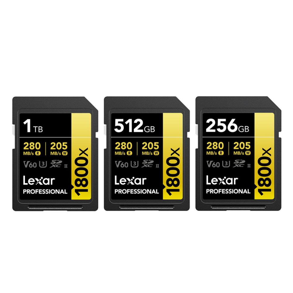 Lexar 雷克沙 Professional 1800x－256G／512G／1TB SDXC UHS-II 記憶卡-細節圖2