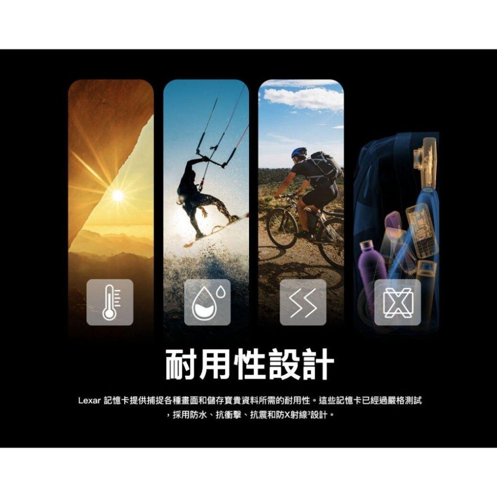 Lexar 雷克沙 Professional 1800x－256G／512G／1TB SDXC UHS-II 記憶卡-細節圖6