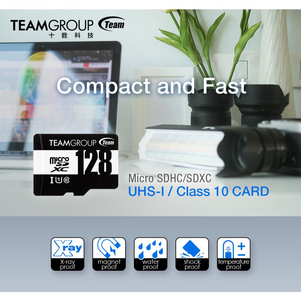 台灣製造 TEAM 十銓 Micro SDXC UHS-I U1 C10 64GB 記憶卡 附轉接卡 64G SD卡-細節圖3