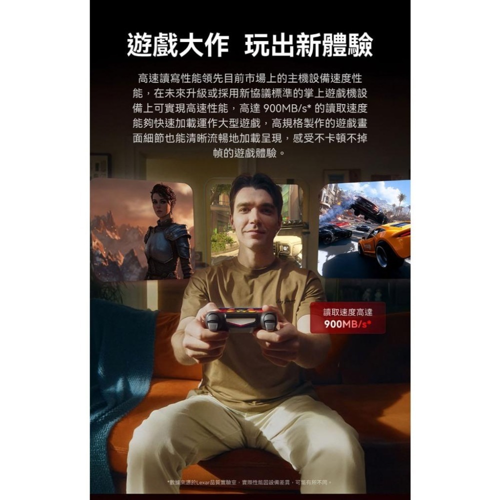 Lexar雷克沙 PLAY PRO－microSDXC Express 256G／512G／1T 記憶卡 Switch2-細節圖7