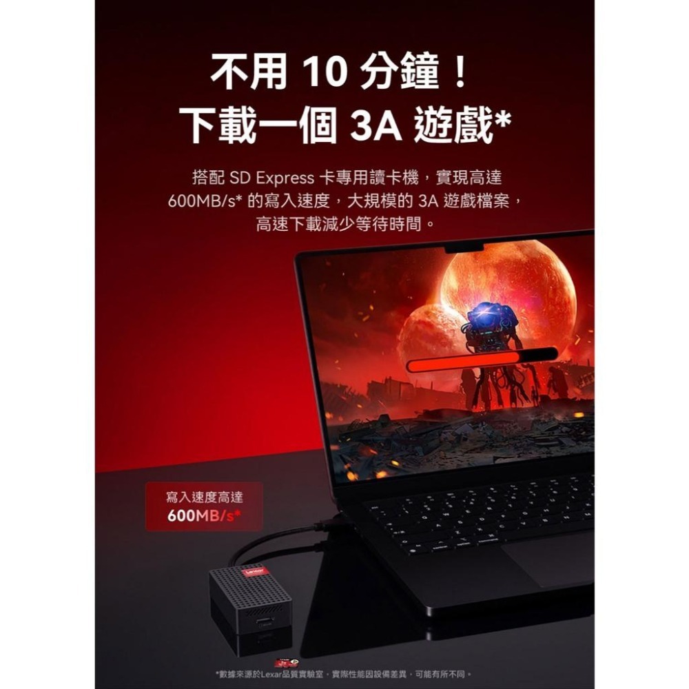 Lexar雷克沙 PLAY PRO－microSDXC Express 256G／512G／1T 記憶卡 Switch2-細節圖8