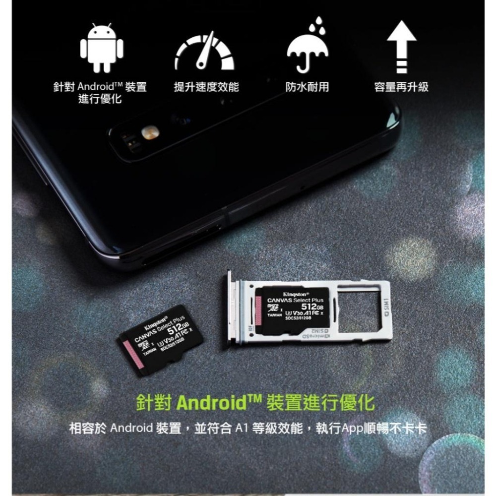【熱銷】Kingston 金士頓 Canvas Select Plus－64G／128G microSDXC 記憶卡-細節圖4