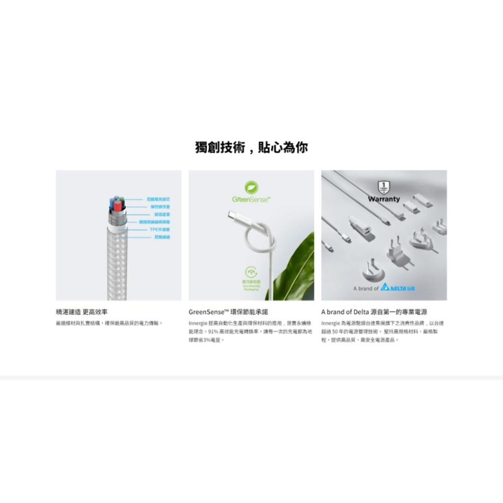 Innergie 台達 C-T 筆電充電線 1.5公尺  ACER/ASUS/MSI 筆電 1.5m 充電線光華商場-細節圖7