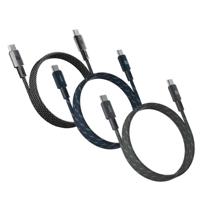 ADAM 亞果元素 MS100 & MS200－USB-C 60W 快充磁吸編織充電傳輸線 充電線 傳輸線 光華-細節圖2