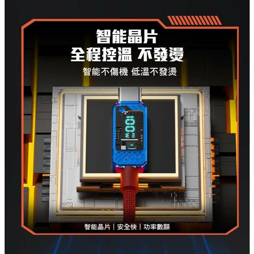 Intopic TRANSFORMERS TF-A18 柯博文 Type-C 鋅合金100W數位顯示充電線 變形金剛-細節圖5