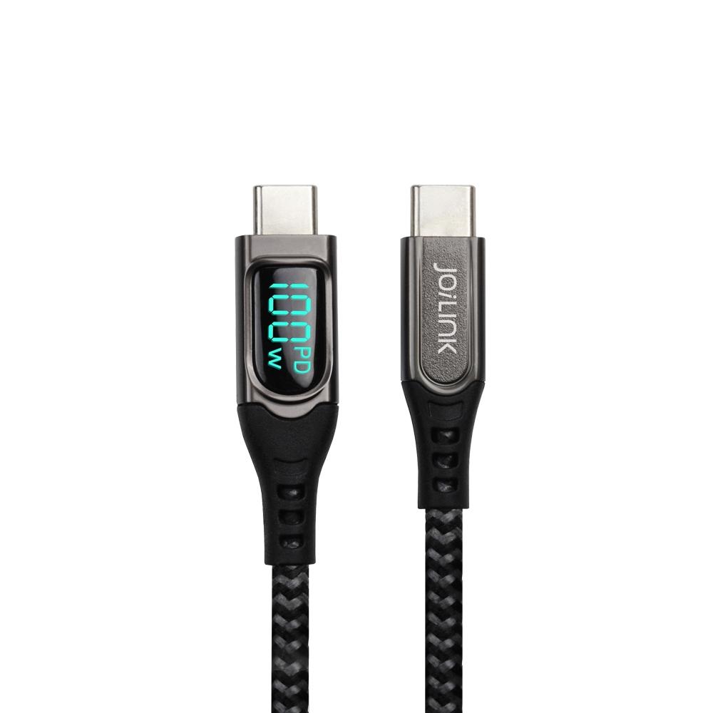 Intopic 廣鼎 CB-CTC-L32 Type-C PD 100W 數位顯示充電線 充電線 傳輸線 快充線 光華-細節圖2