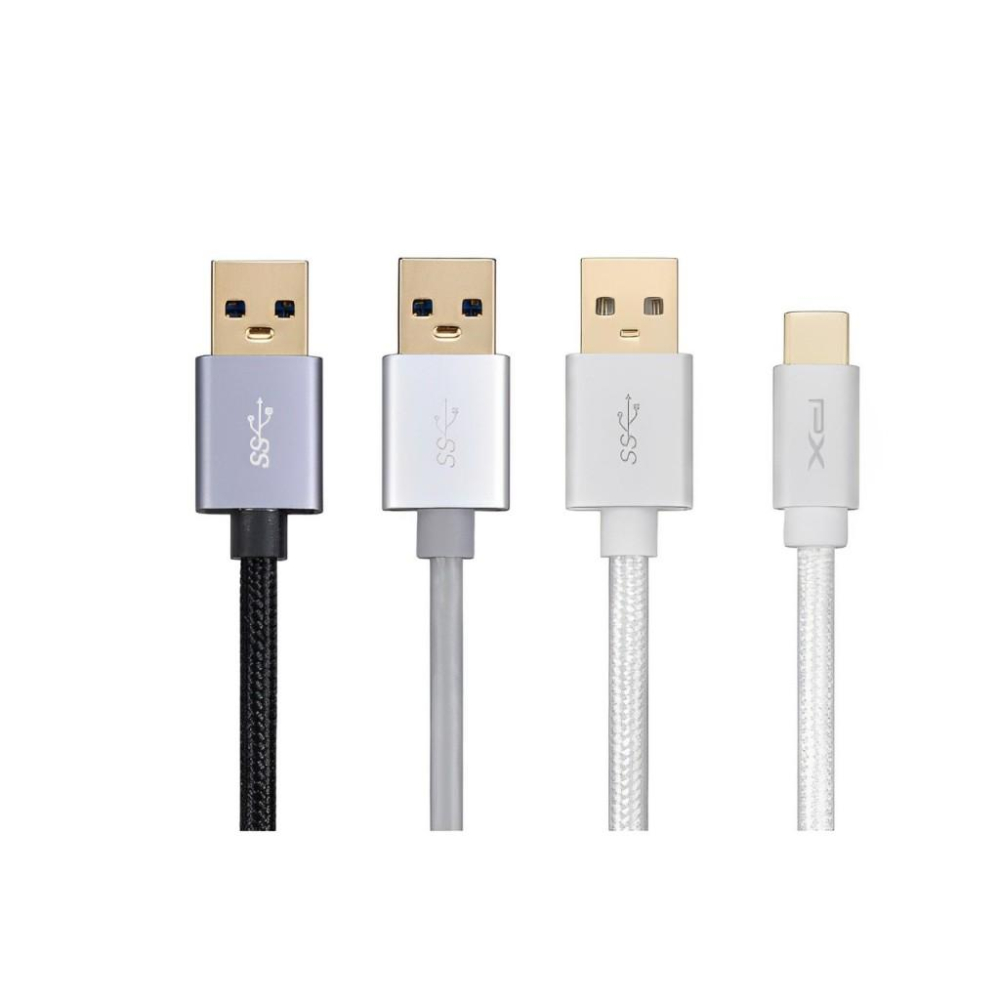 PX 大通 UAC3－USB 3.1 對 USB-C 充電傳輸線 0.25m／1m／2m 充電線 Type-C 光華-細節圖2