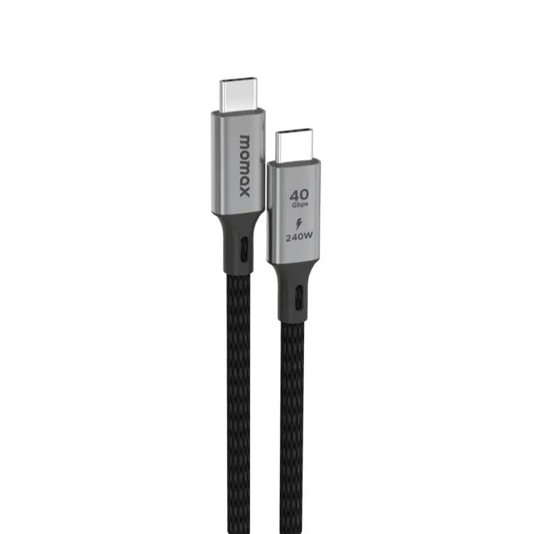 Momax Elite Link USB-C USB4 PD 240W 編織充電傳輸線 1m 編織線 充電線 光華-細節圖2