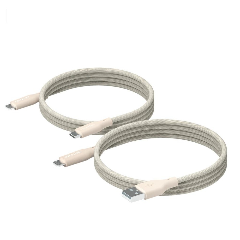 TOTOLINK T100 Lightning 強韌快充傳輸編織線 1米  USB-C/A 傳輸線 充電線 光華-細節圖2