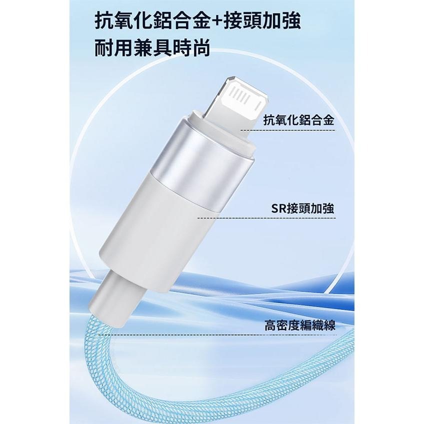 Hawk 浩客 HMC153 三合一快速充電線 充電傳輸線 充電線 傳輸線 USB-C／Lightning 光華-細節圖5