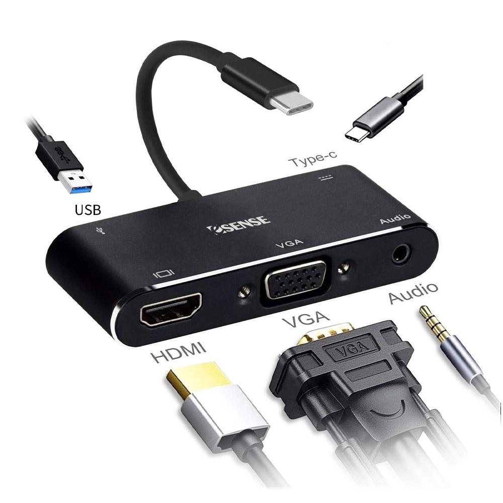 【現貨】Esense 逸盛 Type-C TO HDMI 5合1 轉接器 01-ECH511BK 01-ECH512PA-細節圖2