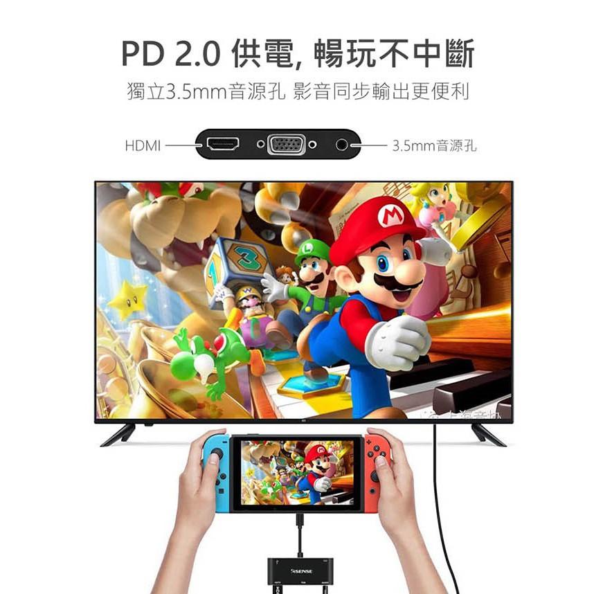 【現貨】Esense 逸盛 Type-C TO HDMI 5合1 轉接器 01-ECH511BK 01-ECH512PA-細節圖4