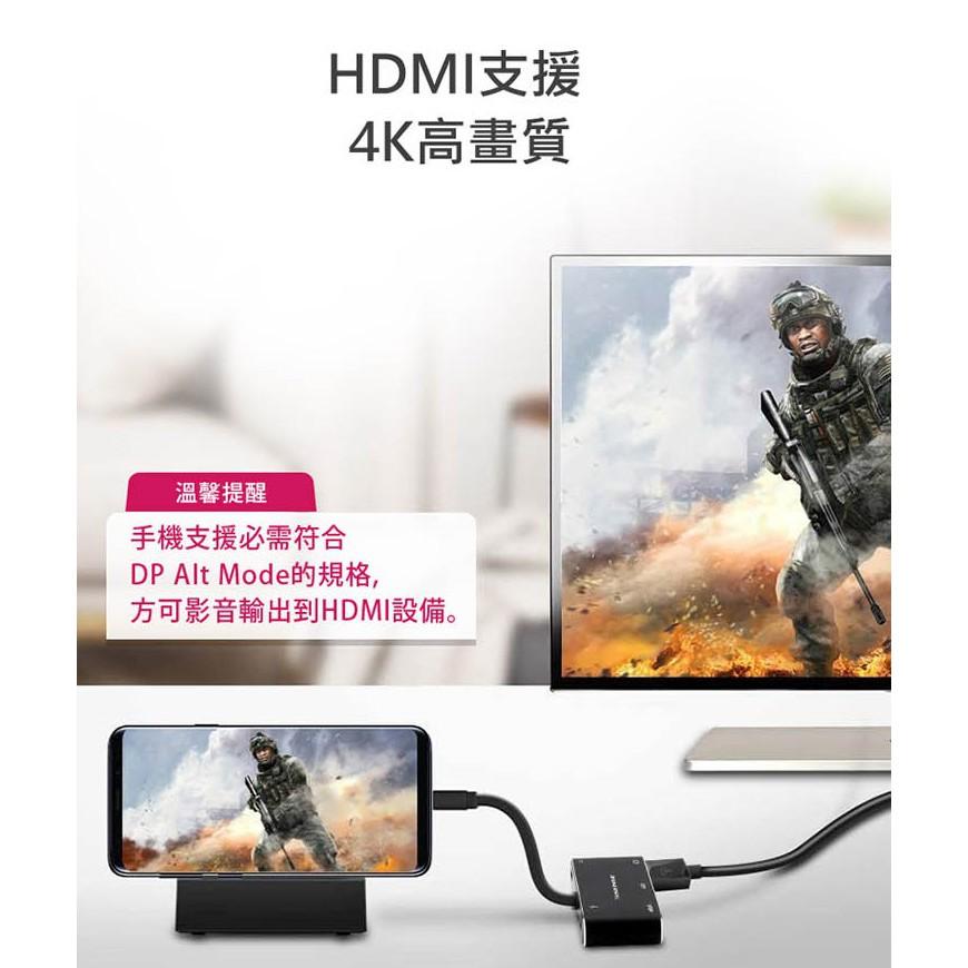 【現貨】Esense 逸盛 Type-C TO HDMI 5合1 轉接器 01-ECH511BK 01-ECH512PA-細節圖5