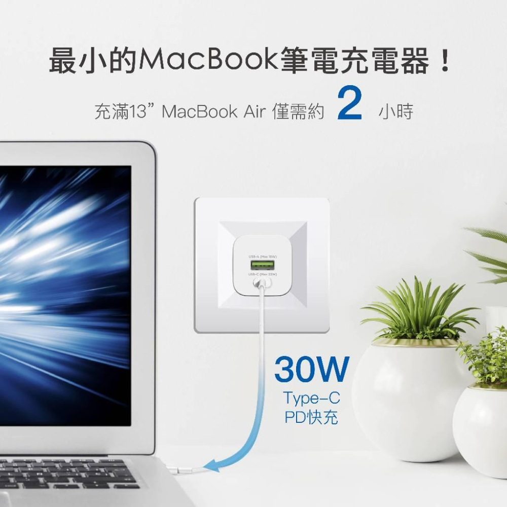 GIGASTONE PD-6330W PD/QC 3.0 33W 雙孔快充充電器 快充 充電器 光華商場-細節圖6