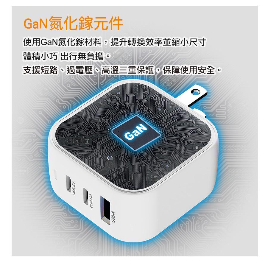 Intopic 廣鼎 CU-P065 PD65W電源供應器 GaN 氮化鎵 充電器 充電頭 PD 65W 快充 光華-細節圖4