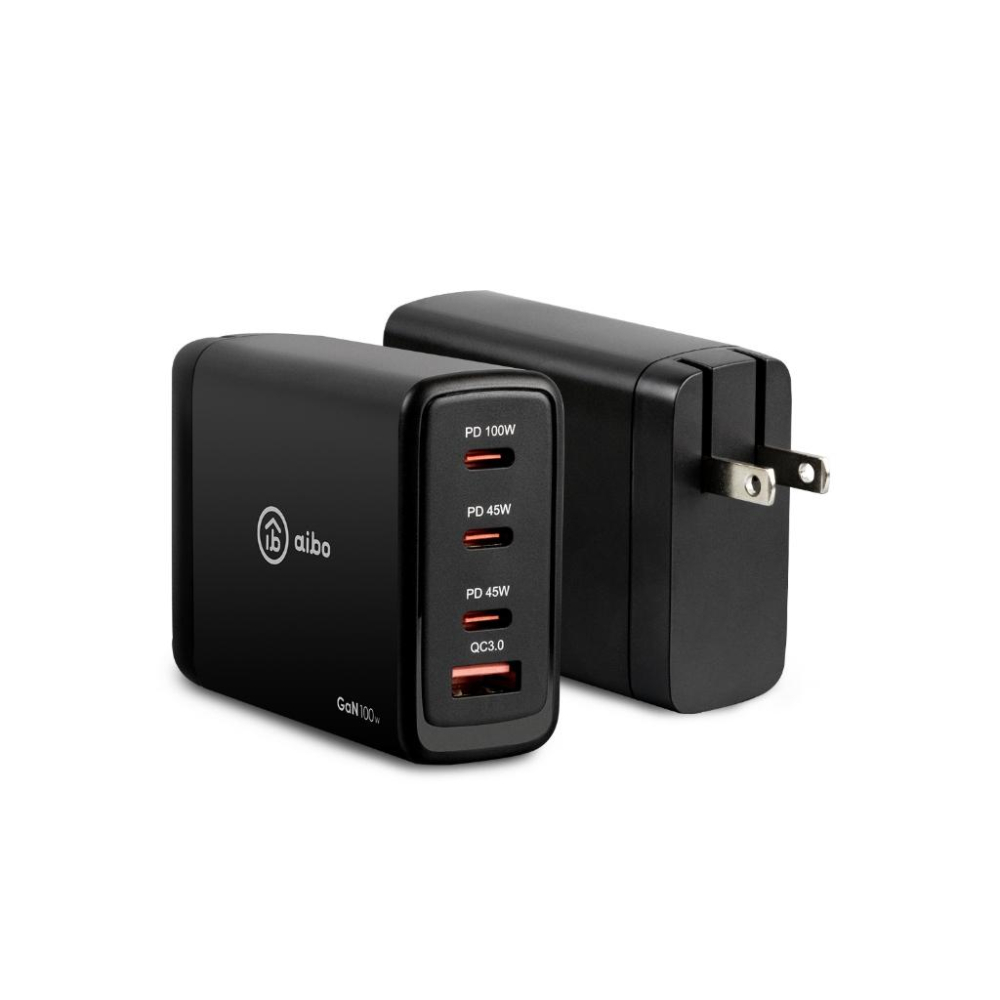 aibo 鈞嵐 氮化鎵 GaN 四孔超速充電器 PD/QC快充 充電器 充電頭 CB-AC-USB-P1002 光華-細節圖2