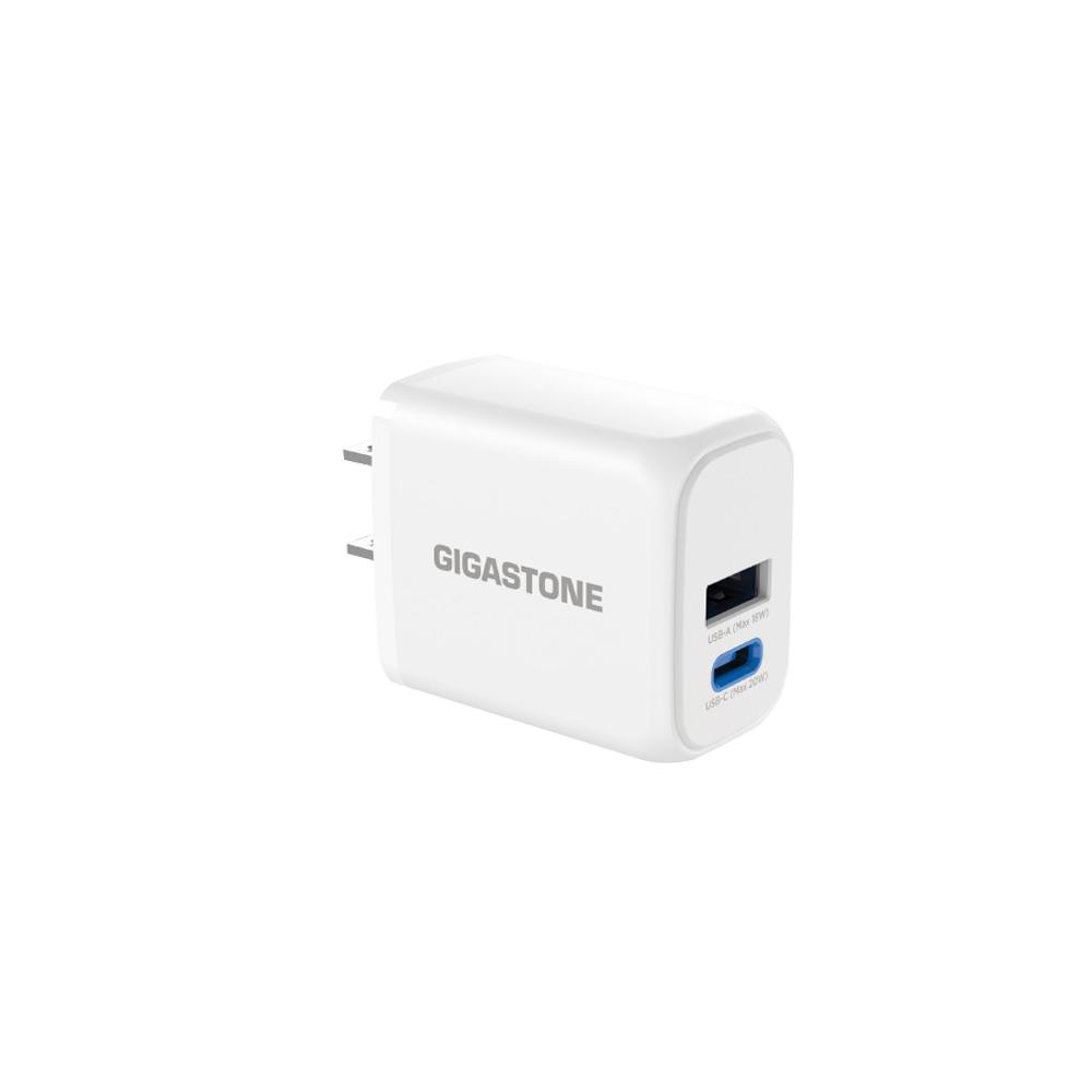 GIGASTONE PD-6202W－20W 雙孔急速快充充電器 快充 充電器 充電投 變壓器 USB-A/C 光華-細節圖2