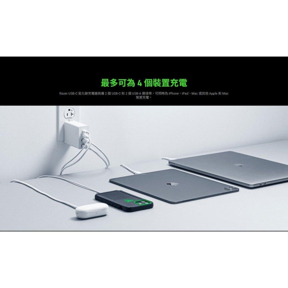 Razer 雷蛇 USB-C GAN CHARGER 氮化鎵充電器 充電器 電源供應器 豆腐頭 光華-細節圖4